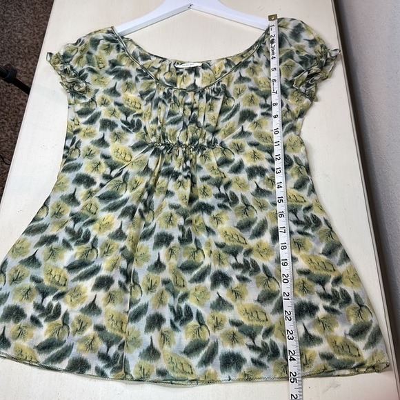 Sophie Max Leaf Print Short Sleeve Top - Picture 13 of 13